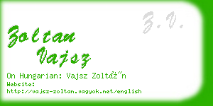 zoltan vajsz business card